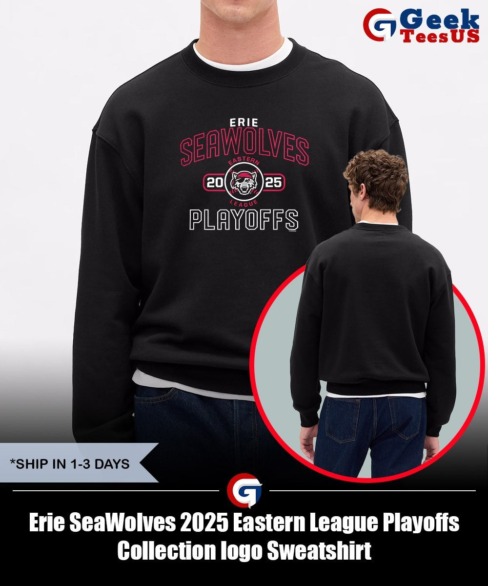 Erie SeaWolves 2025 Eastern League Playoffs Collection logo shirt