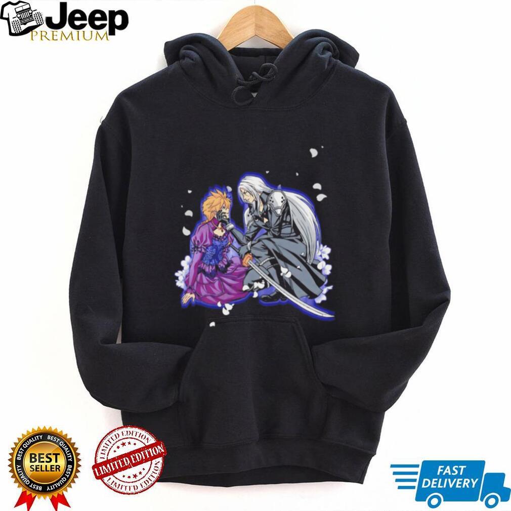 Final Fantasy VII Sephiroth and Cloud Strife Gothic Dress Anime T Shirt