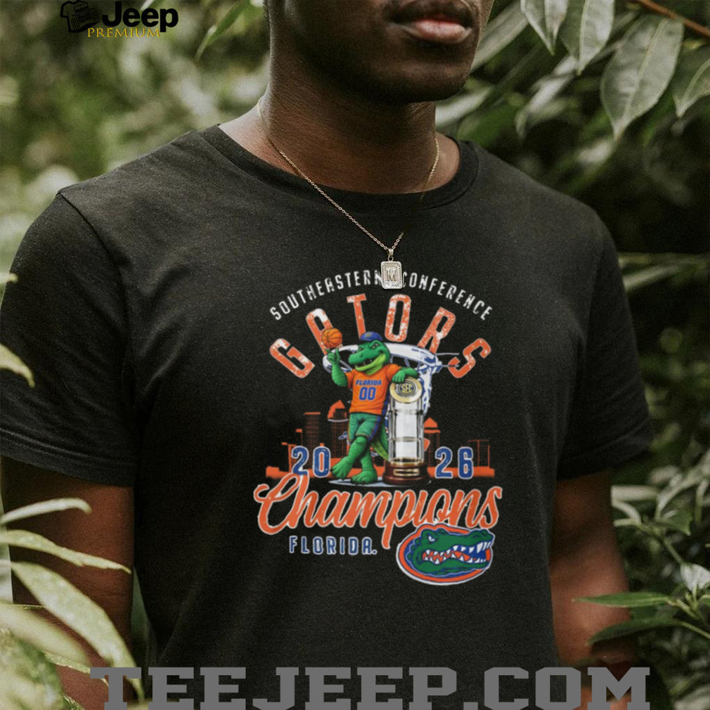 Florida Gators 2026 SEC Basketball Champions Mascot Trophy Shirt