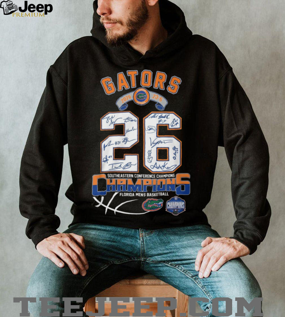 Florida Gators 2026 SEC Men’s Basketball Champions Signature T Shirt