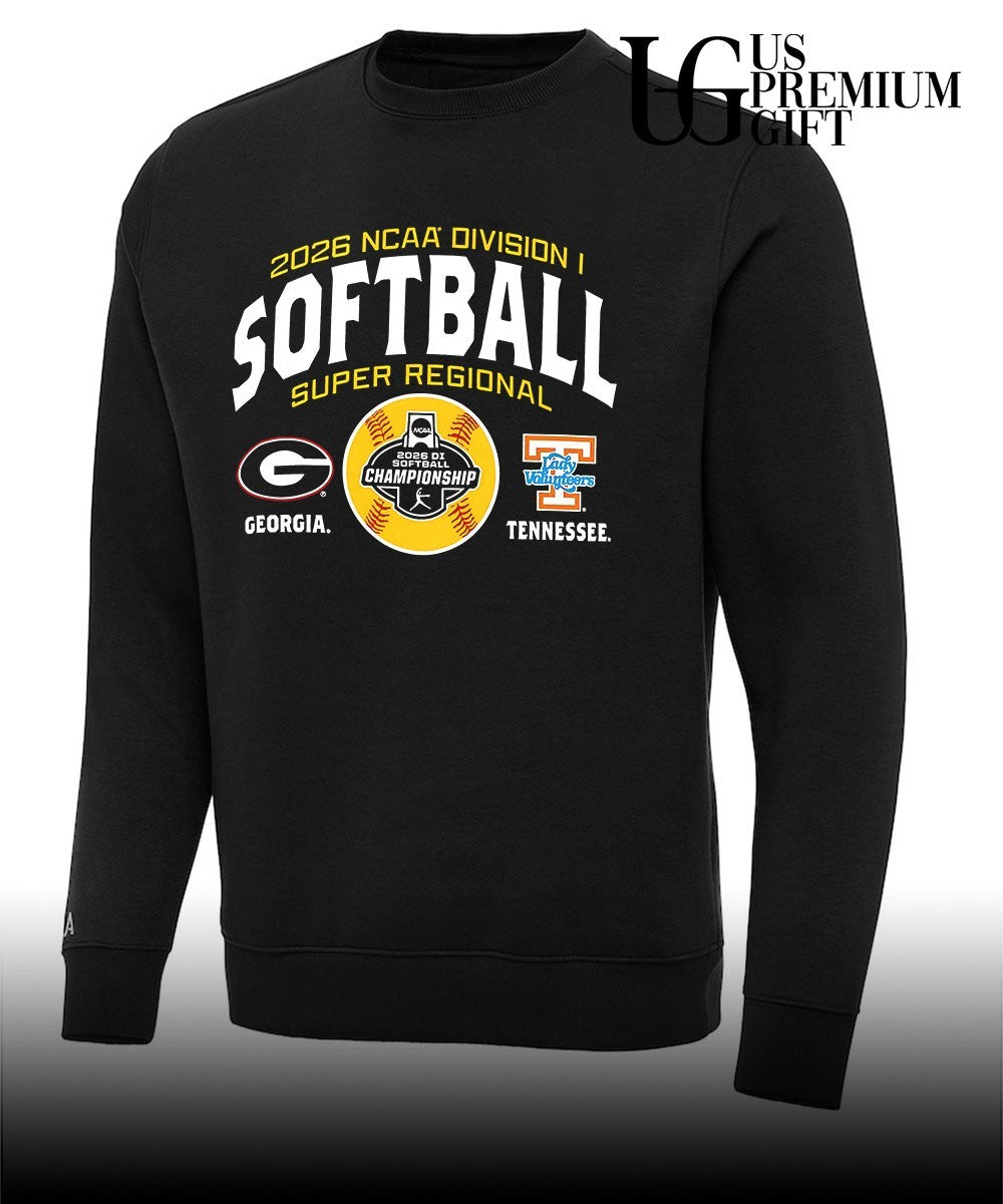 Georgia Bulldogs and Tennessee Volunteers 2026 NCAA Division I Softball Super Regionals shirt