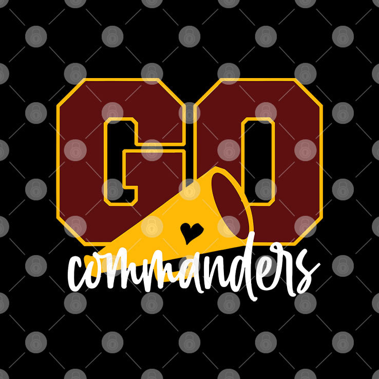 Go Cheer Commanders T Shirt