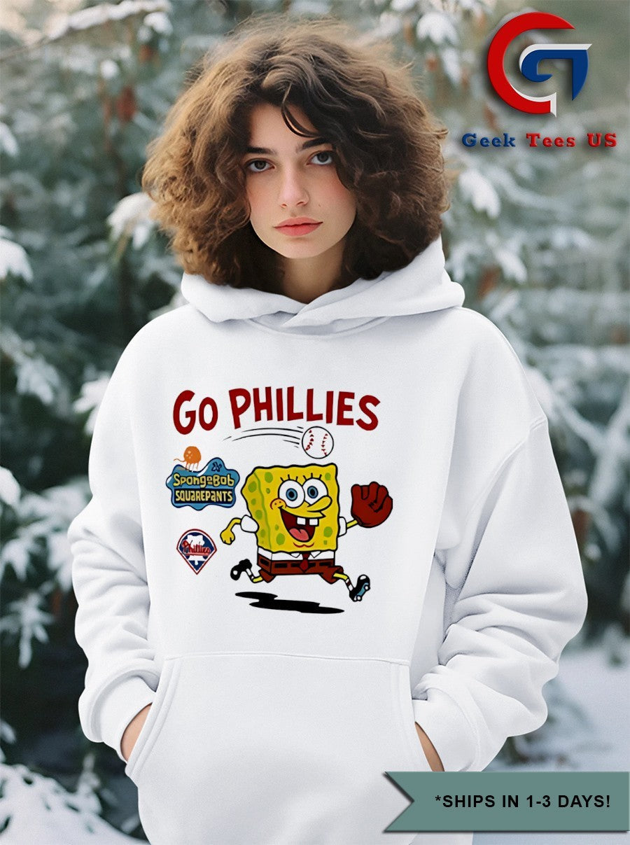 Go Phillies SquarePants cartoon shirt