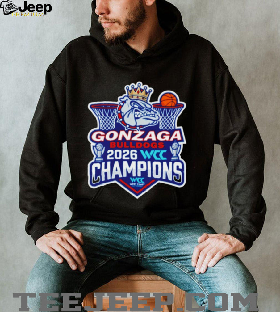 Gonzaga Bulldogs 2026 WCC Champions West Coast Conference T Shirt