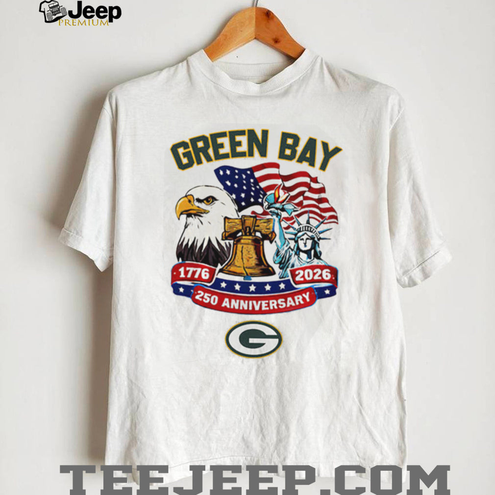 Green Bay Packers 250th Anniversary 1776 2026 American Heritage Custom Jersey T Shirt