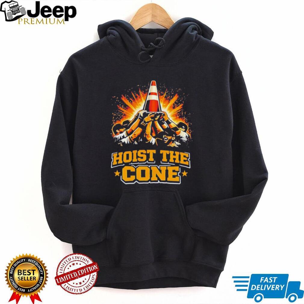 Hoist The Cone Funny Sports Fans Celebration Victory T Shirt