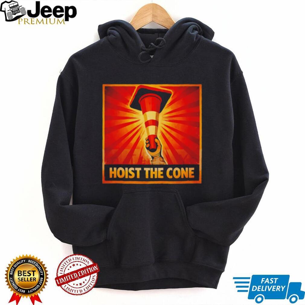 Hoist The Cone Propaganda Style Graphic T Shirt
