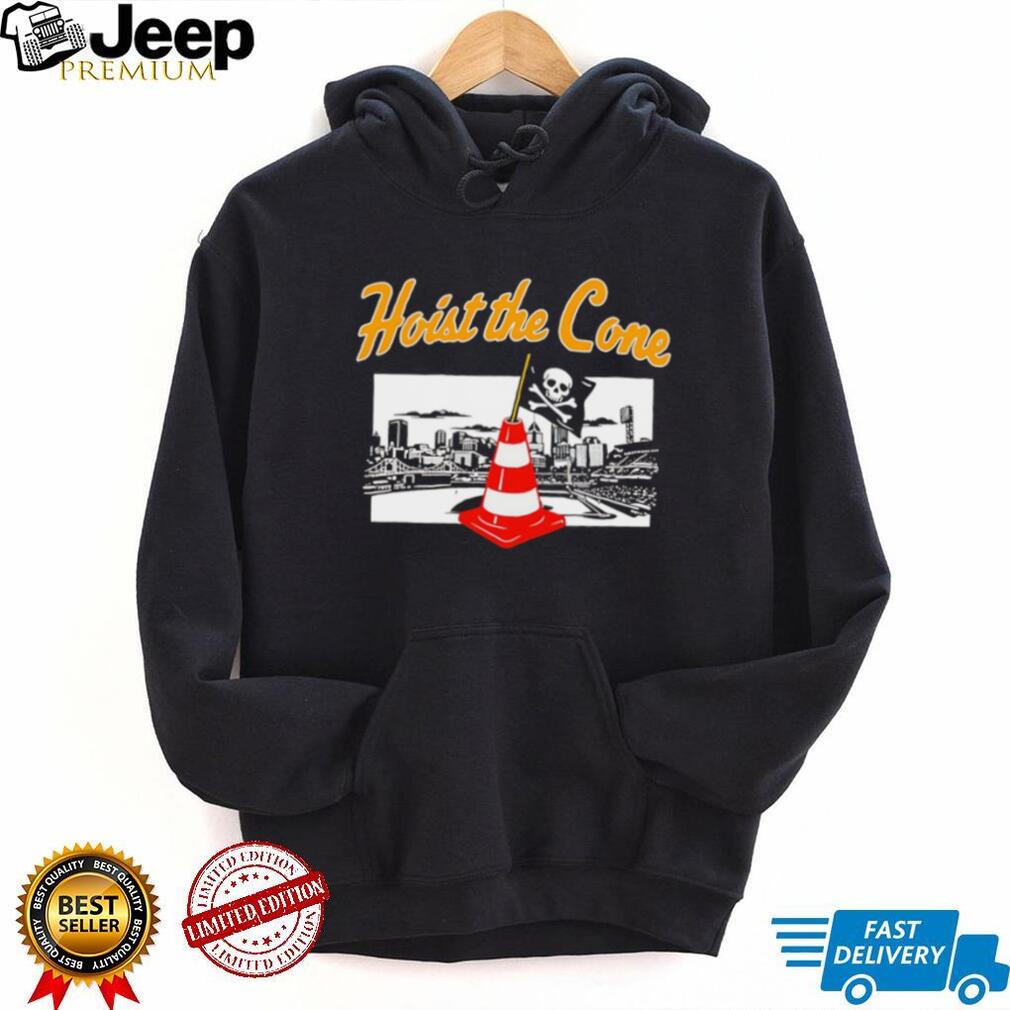 Hoist The Cone Stadium Skyline Pirate Flag Graphic T Shirt