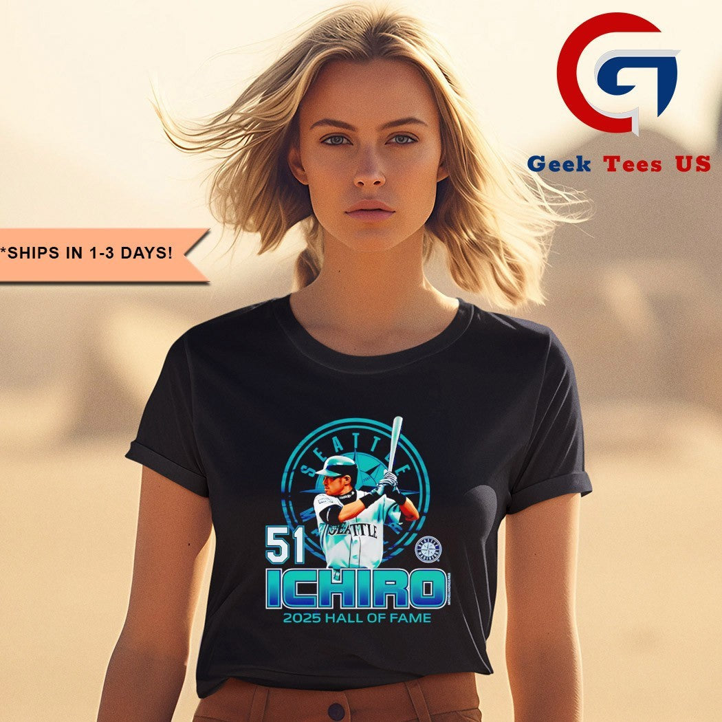 Ichiro Suzuki 51 Seattle Mariners 2025 Hall of Fame shirt