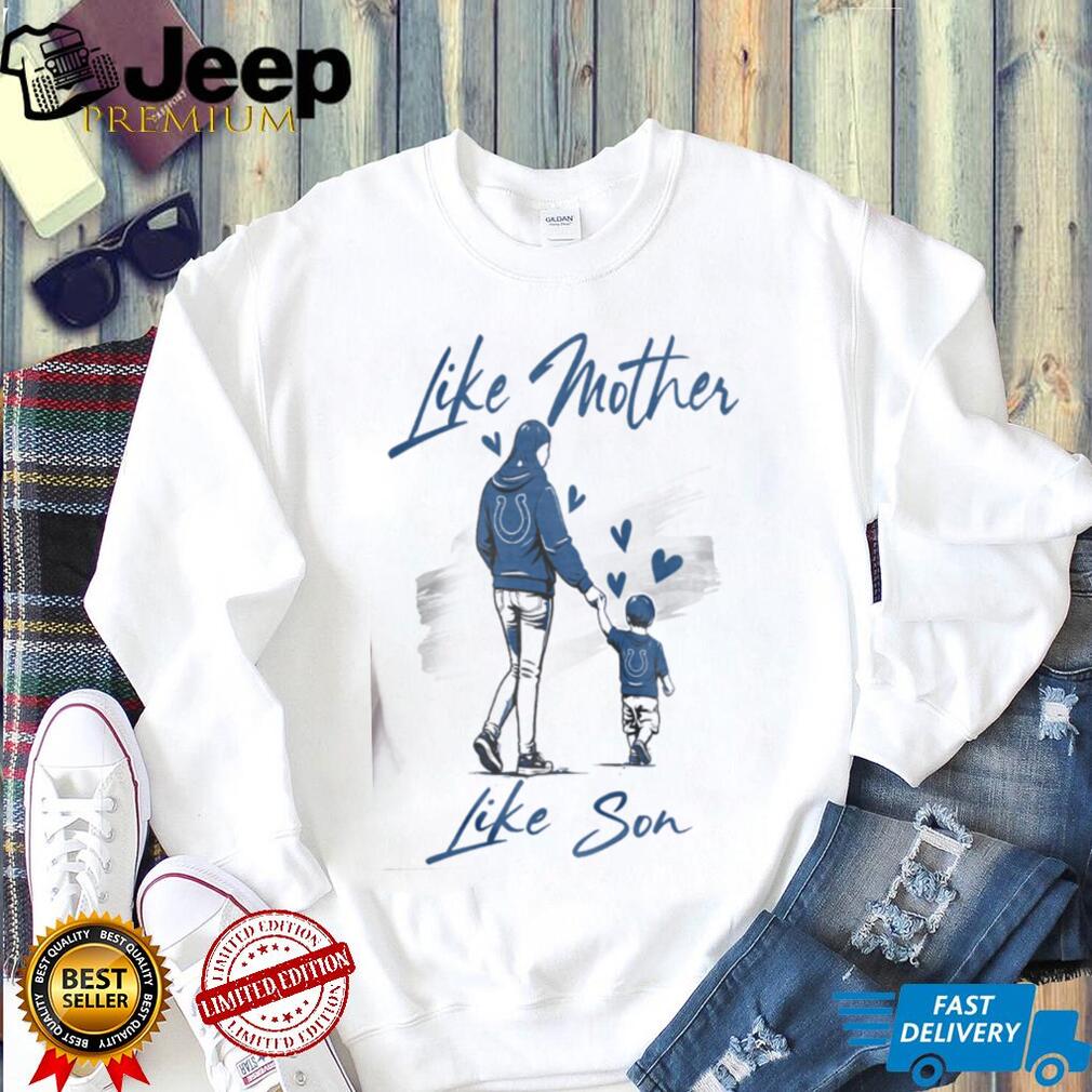Indianapolis Colts Mom Life T Shirt Blue & White Mother Son Matching T Shirt