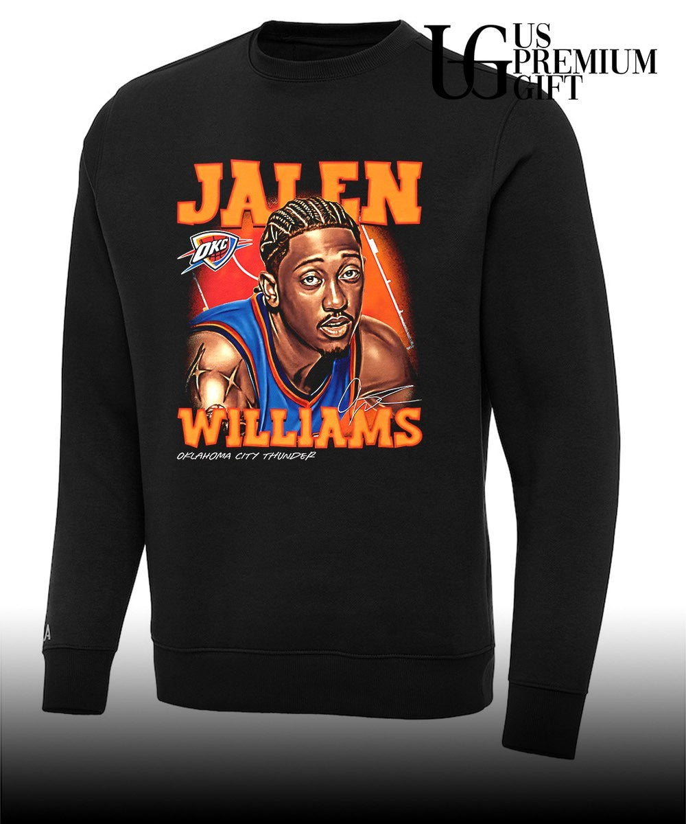 Jalen Williams Oklahoma City Thunder NBA 2026 signature graphic shirt