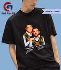 Jaxson Dart and Cam Skattebo Step Brothers New York Giants football shirt