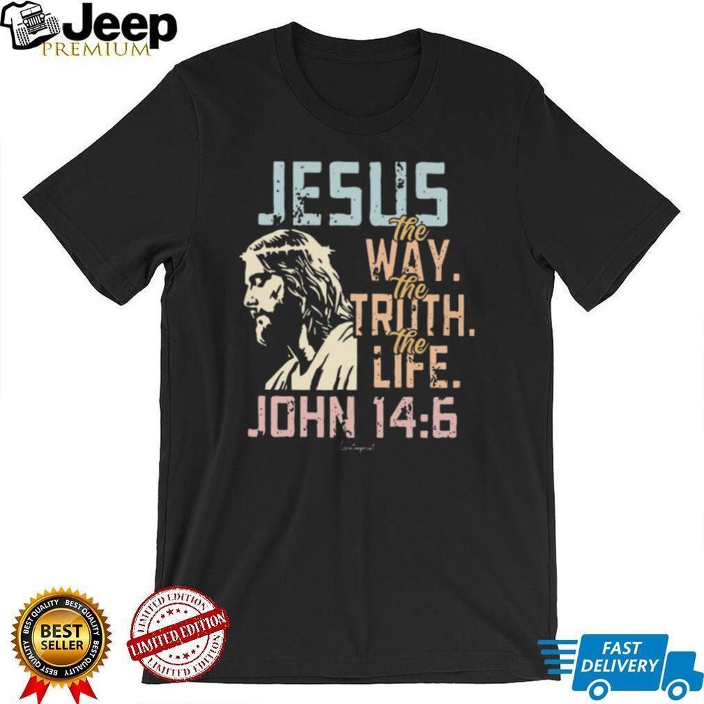 Jesus The Way Truth Life John 146 Vintage Scripture T Shirt