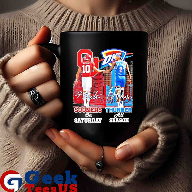 John Mateer Oklahoma Sooners On Saturdays and Shai Gilgeous-Alexander OKC Thunder All Season City