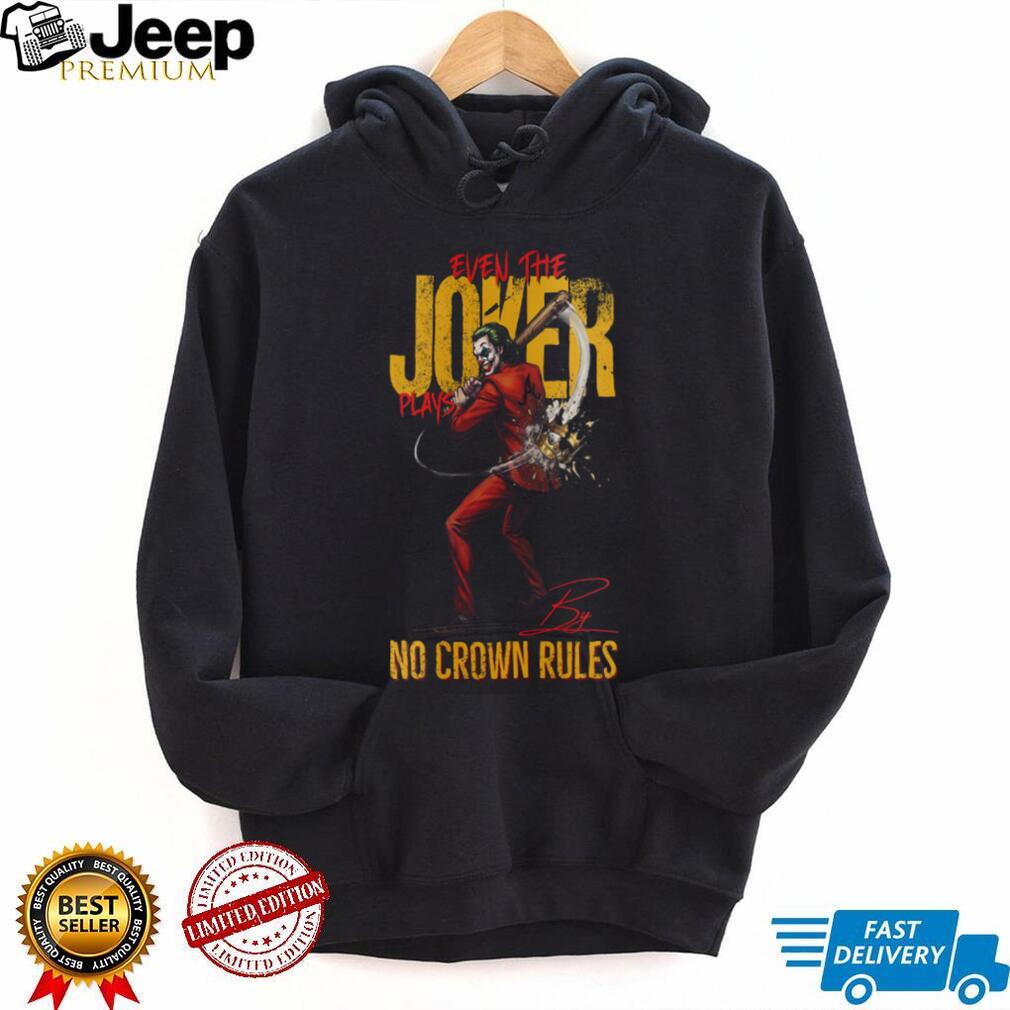 Joker No Crown Rules Atlanta Braves Baseball Jersey T Shirt