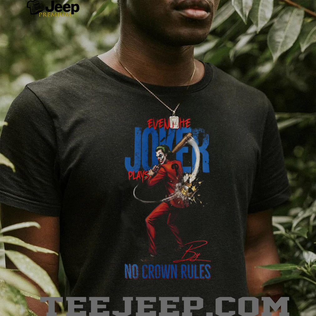 Joker No Crown Rules Philadelphia Phillies Baseball Jersey T Shirt