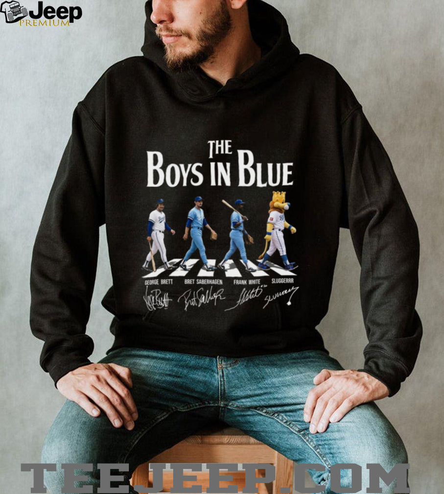 Kansas City Royals Boys In Blue Vintage Baseball Iconic Team Roster Shirt