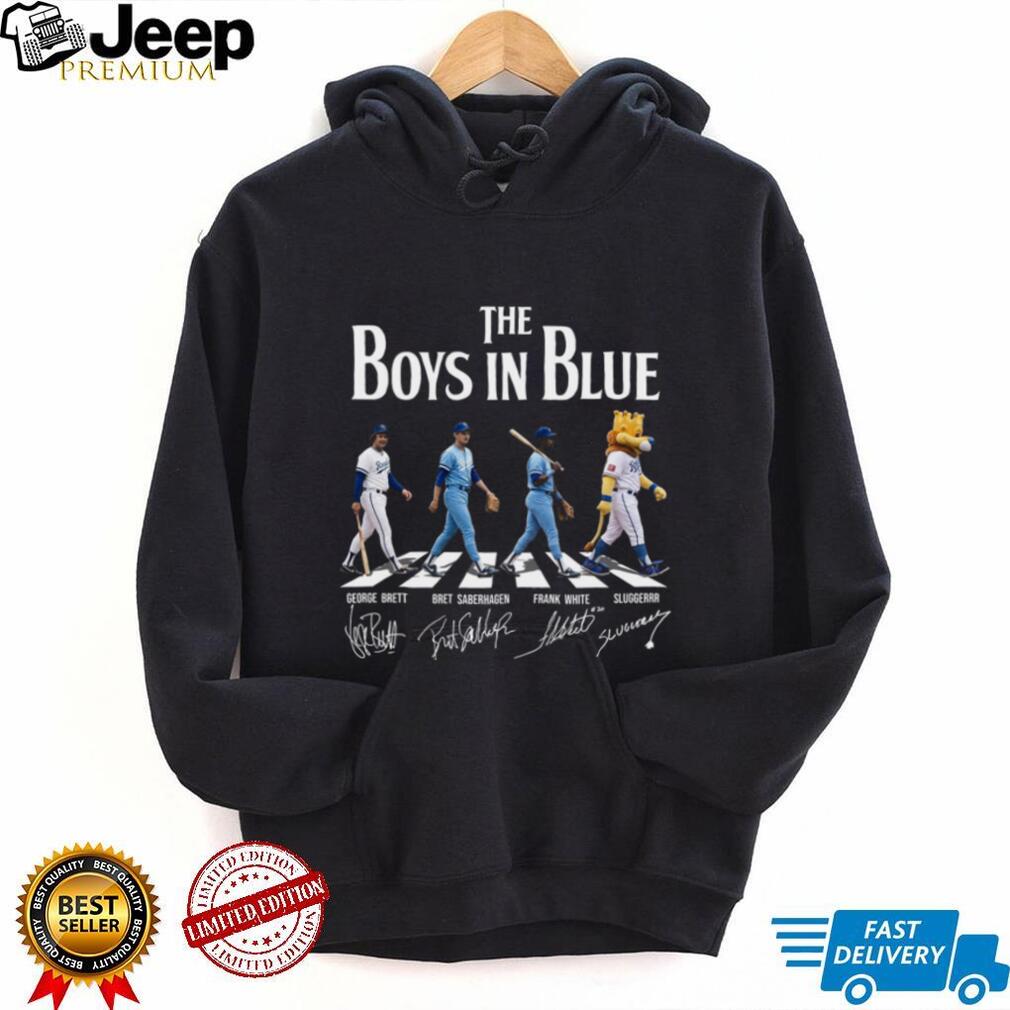 Kansas City Royals Boys In Blue Vintage Baseball Iconic Team Roster Shirt