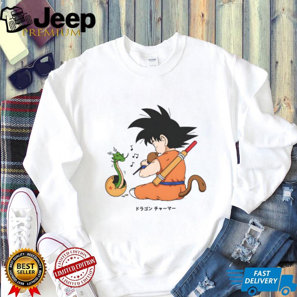 Kid Goku Dragon Charmer Flute & Shenron Baby T Shirt