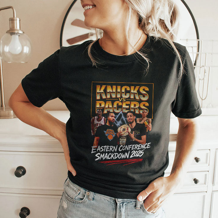 Knicks Vs Pacers Eastern Conference Smackdown 2025 T Shirt