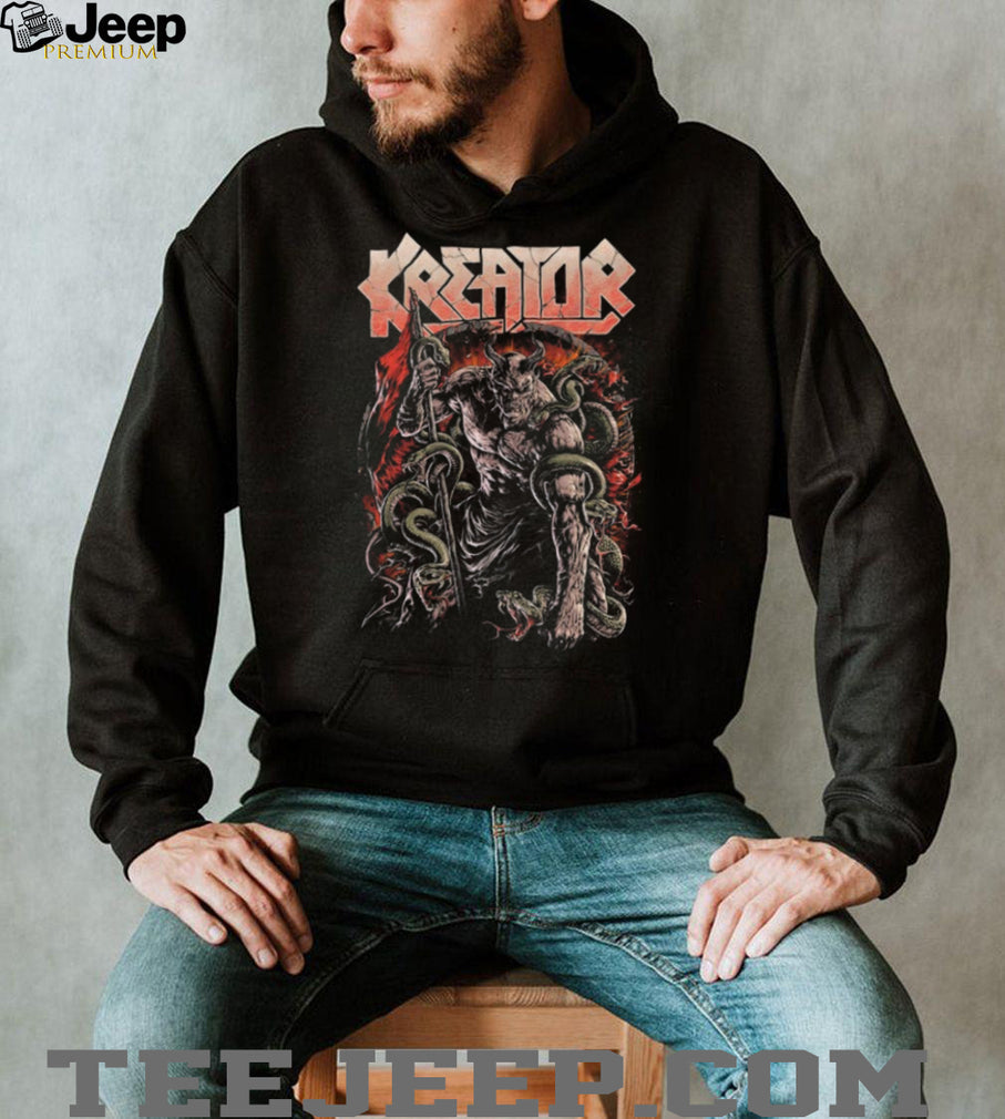 Kreator Demon Snake Charmer Staff Battle Thrash Metal T Shirt