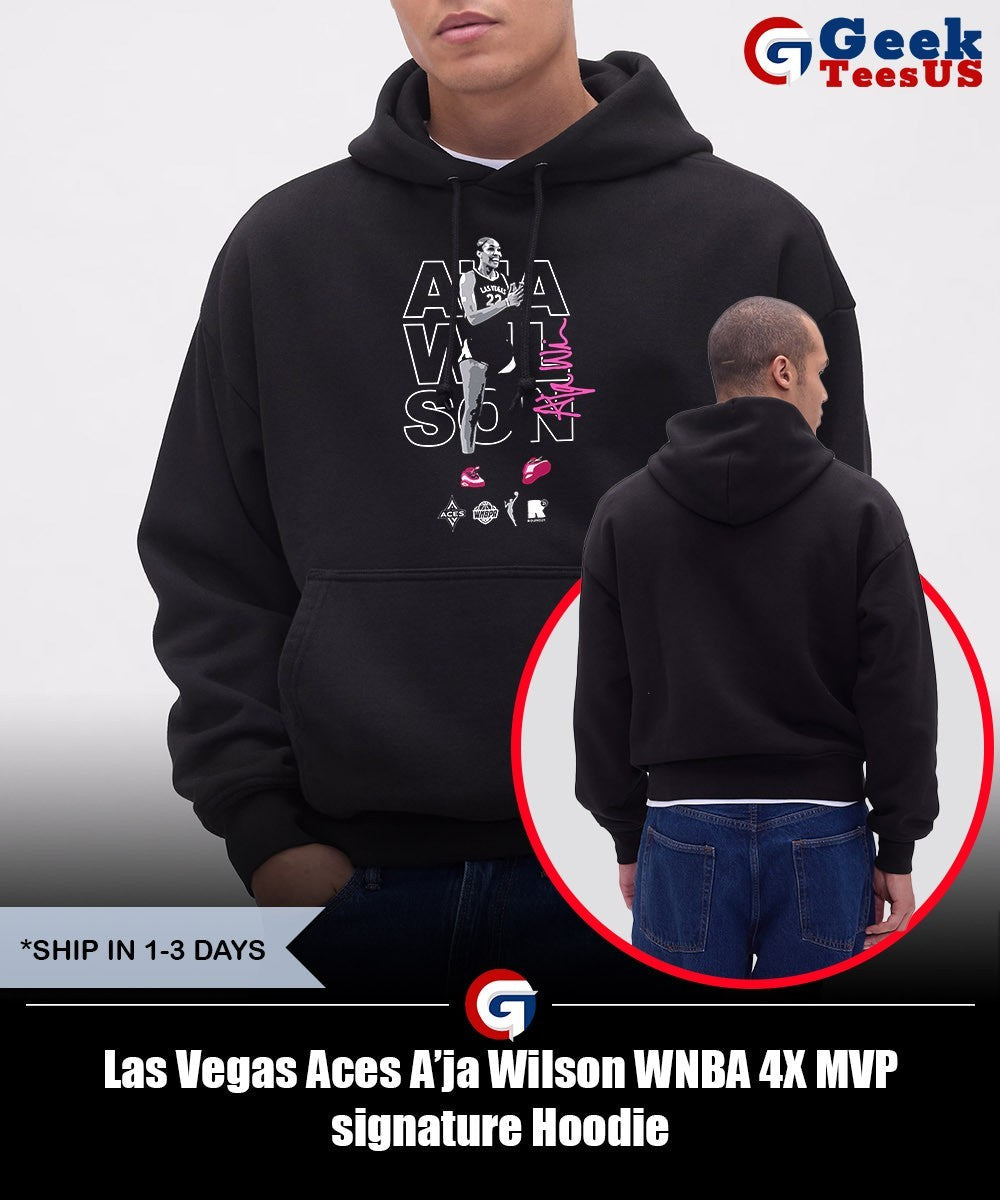 Las Vegas Aces A’ja Wilson WNBA 4X MVP signature shirt