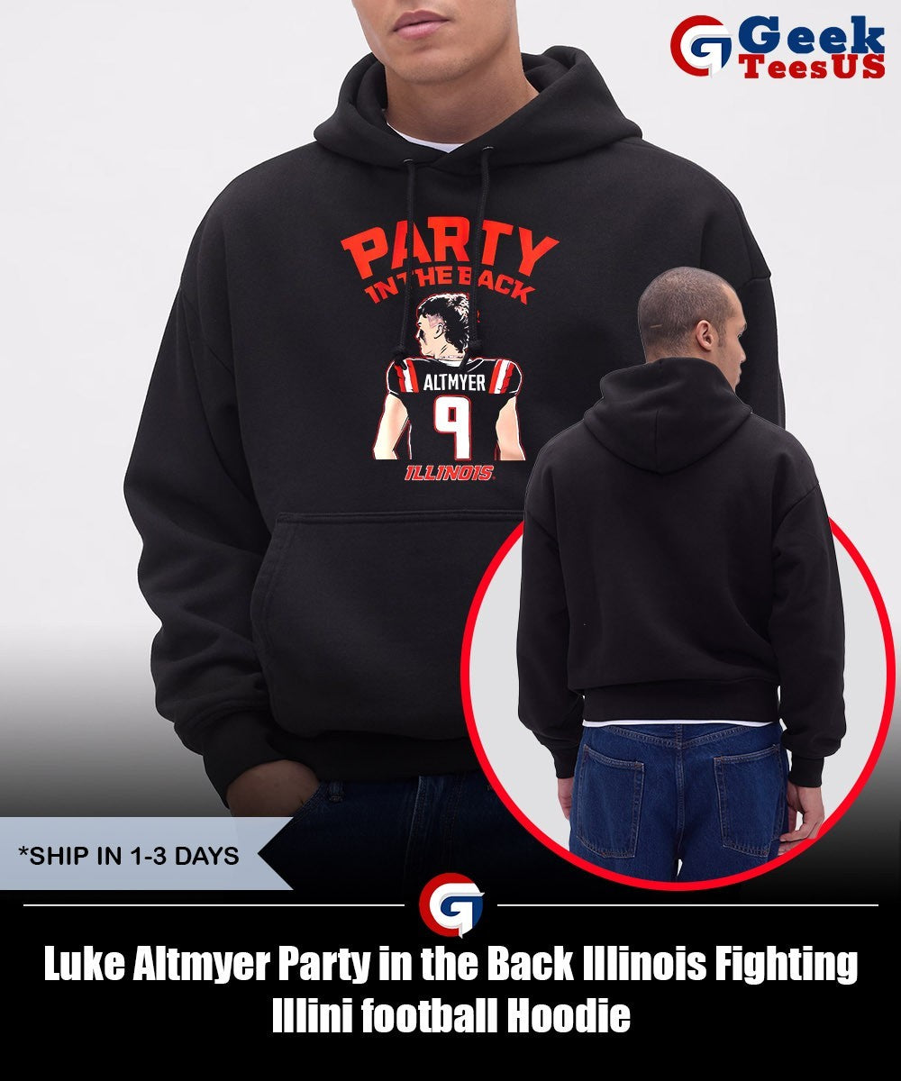 Luke Altmyer Party in the Back Illinois Fighting Illini football shirt