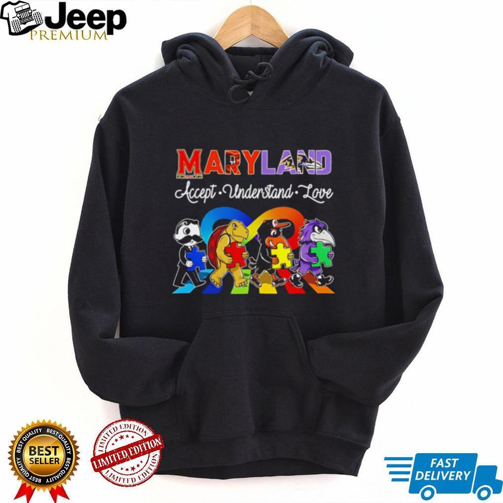 Maryland Sports pride accept understand love mascot shirt