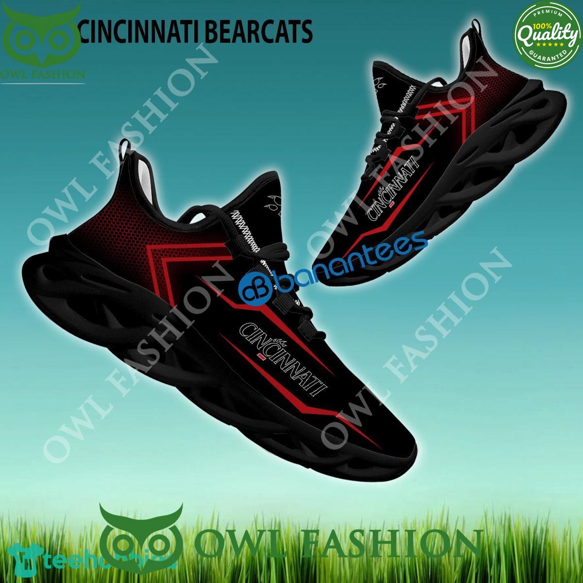 Cincinnati Bearcats Football Champion Chunky Sneaker Max Soul Shoes