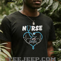 Miami Baseball Nurse T Shirt Teal Stethoscope Heart Nursing Apparel