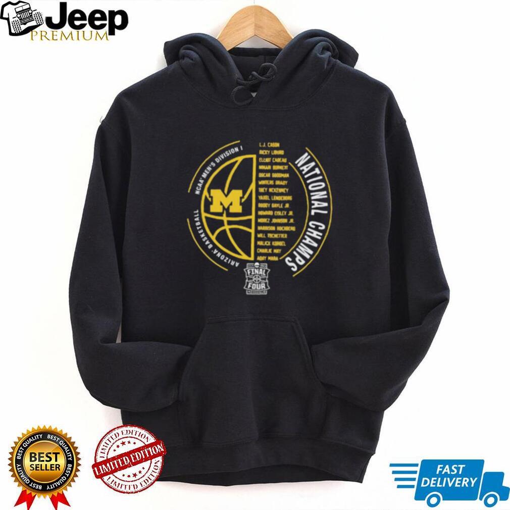 Michigan Basketball 2026 National Champs Roster Circular Design T Shirt