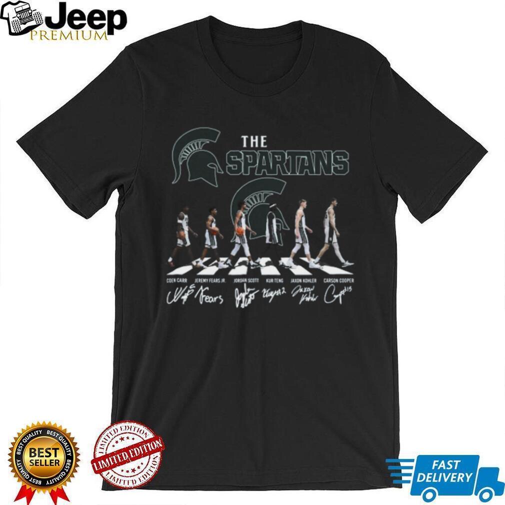 Michigan State Spartans Basketball Abbey Road Signature T Shirt