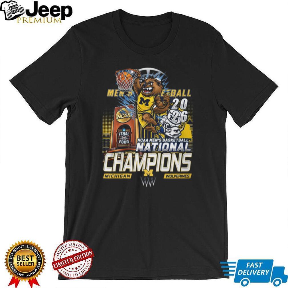 Michigan Wolverines 2026 Men’s Basketball National Champions Slam Dunk T Shirt
