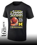 Michigan Wolverines 2026 NCAA March Madness Sweet Sixteen shirt