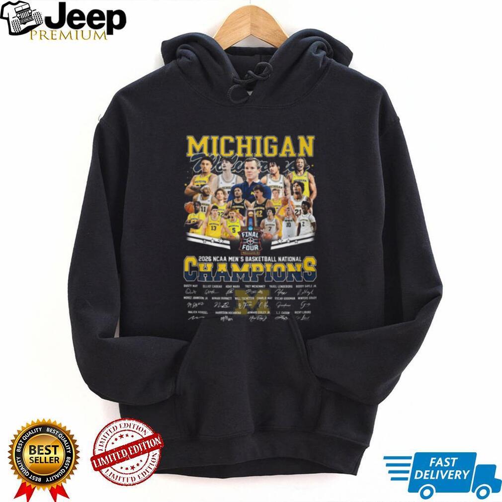 Michigan Wolverines 2026 NCAA Men’s Basketball National Champions Signatures T Shirt