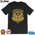 Michigan Wolverines 2026 National Champions Gold Crest Black T Shirt