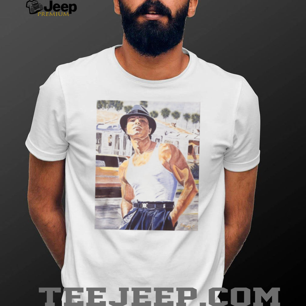 Miklo Velka Blood In Blood Out Portrait White T Shirt