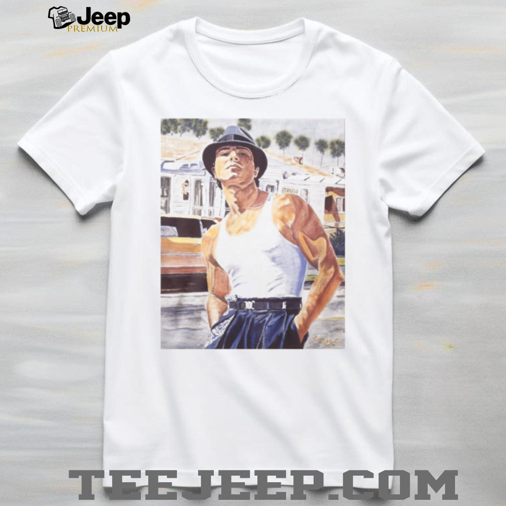 Miklo Velka Blood In Blood Out Portrait White T Shirt