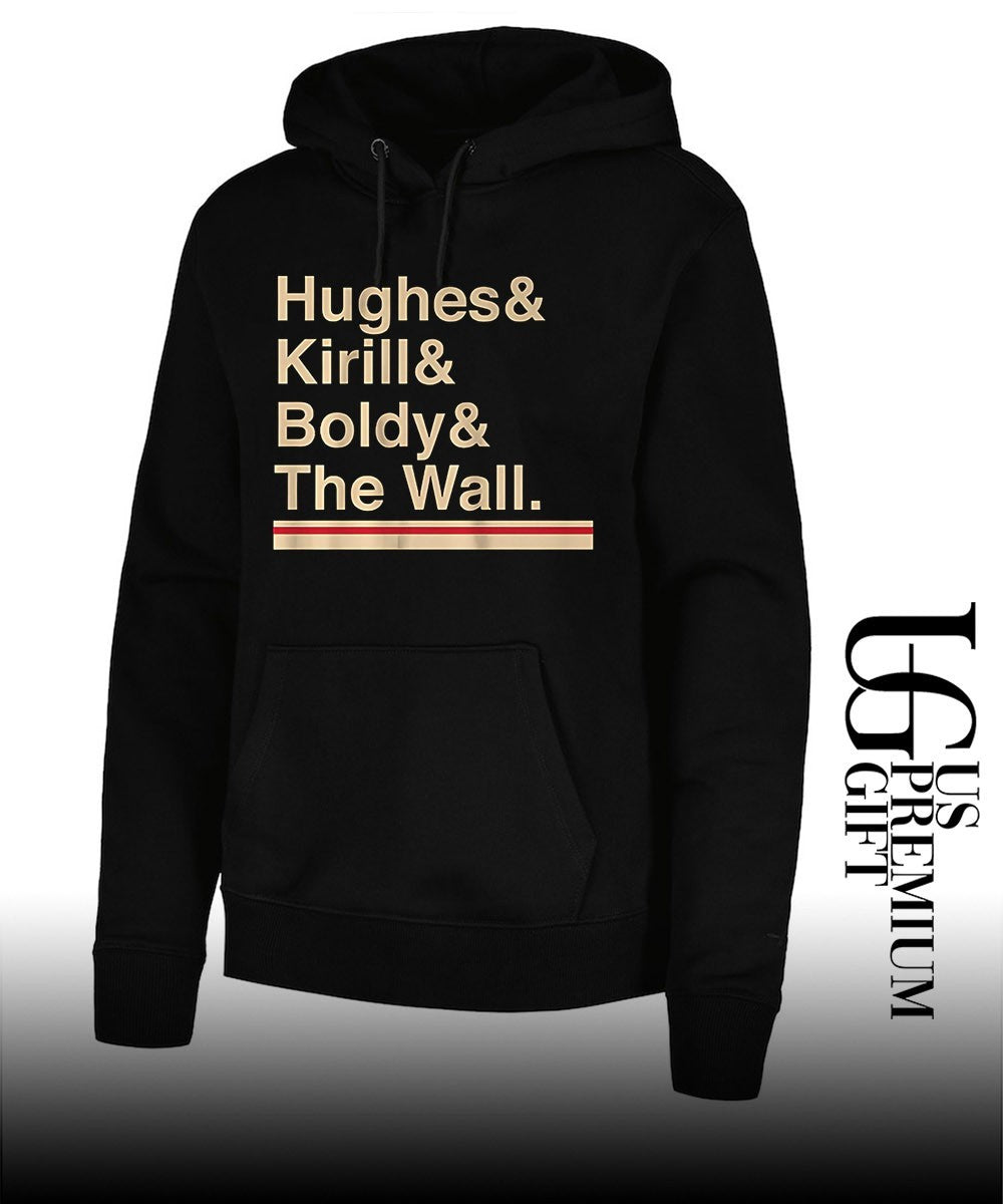 Minnesota Hockey Ampersand Hughes & Kirill & Boldy & The Wall hsirt