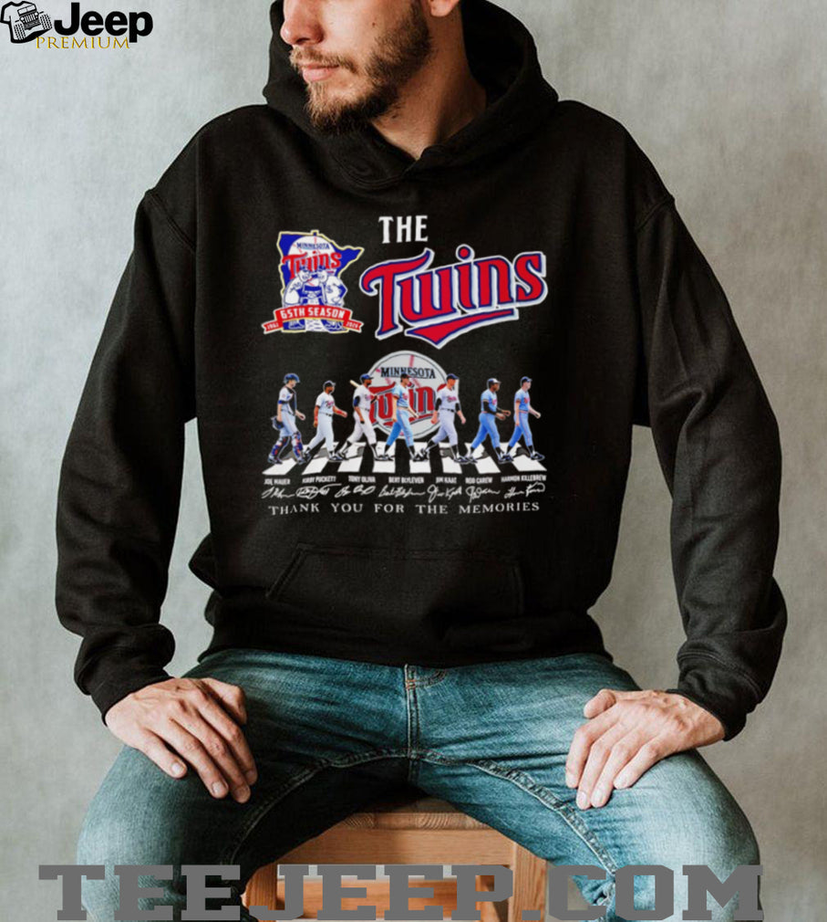 Minnesota Twins 65th Season Abbey Road Legend Signatures T Shirt