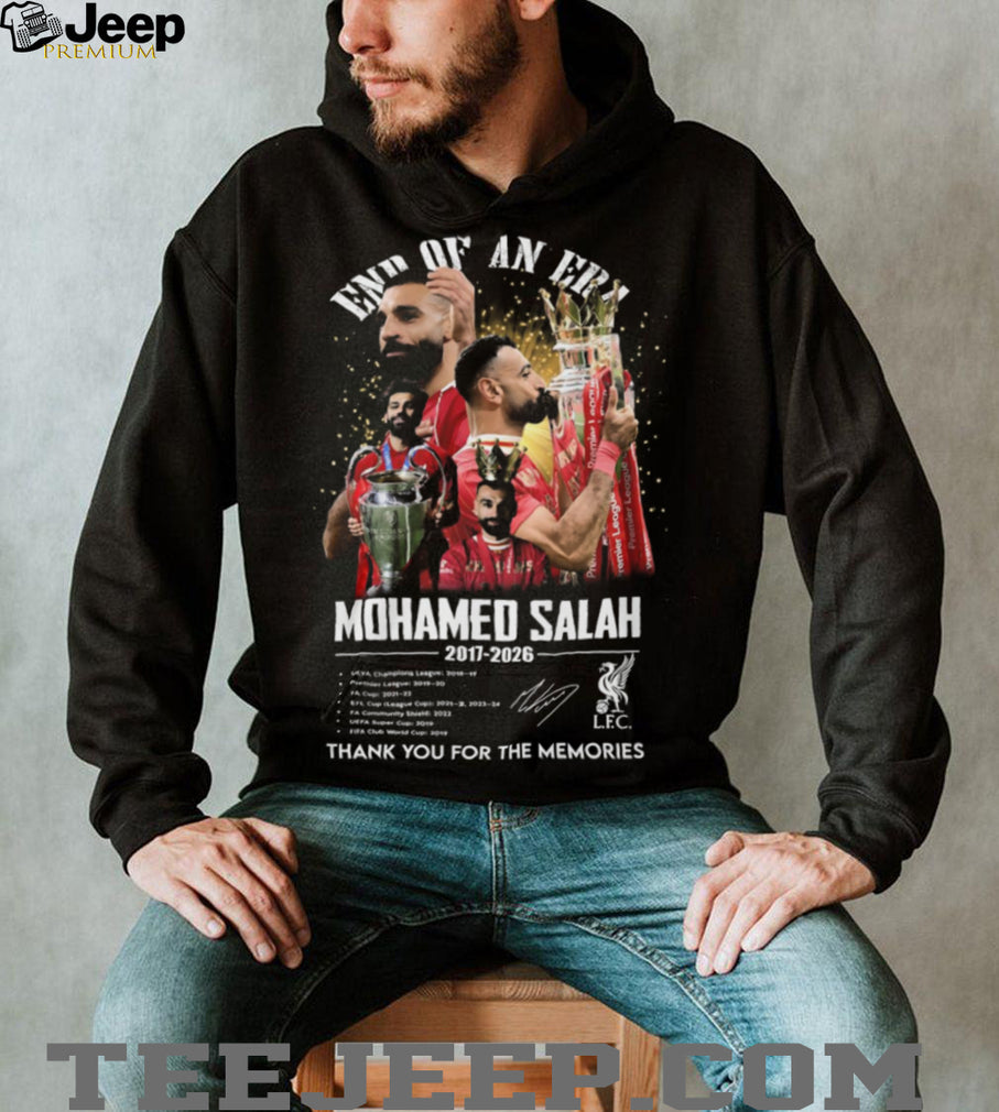 Mohamed Salah Liverpool End Of An Era 2017 2026 Tribute T Shirt
