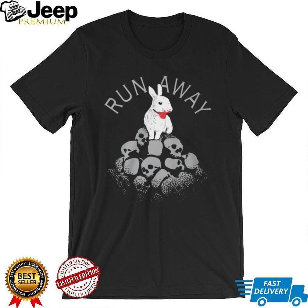Monty Python Holy Grail Killer Bunny Rabbit on Skull Pile T Shirt