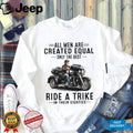 Motor Trike Rider Motorcycle Cruiser Retro Style Eighties Men Biker Shirt