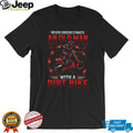 Never Underestimate An Old Man With A Dirt Bike Motocross Graphic T Shirt