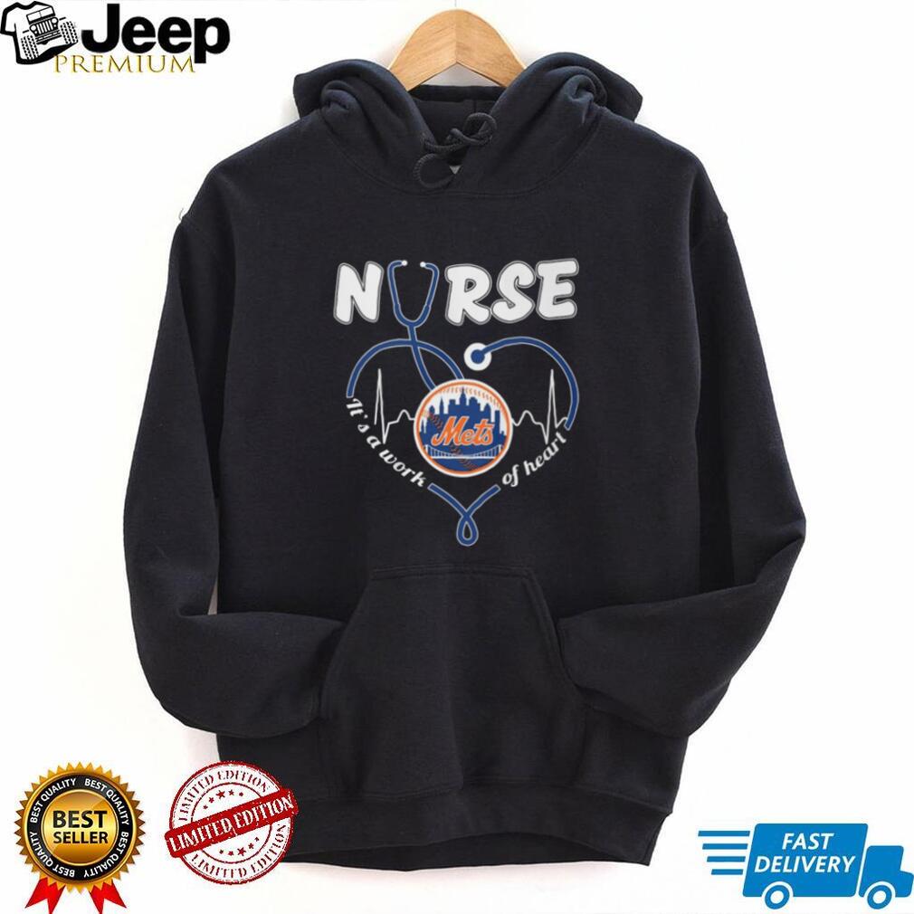 New York Mets Nurse It’s A Work Of Heart Stethoscope T Shirt