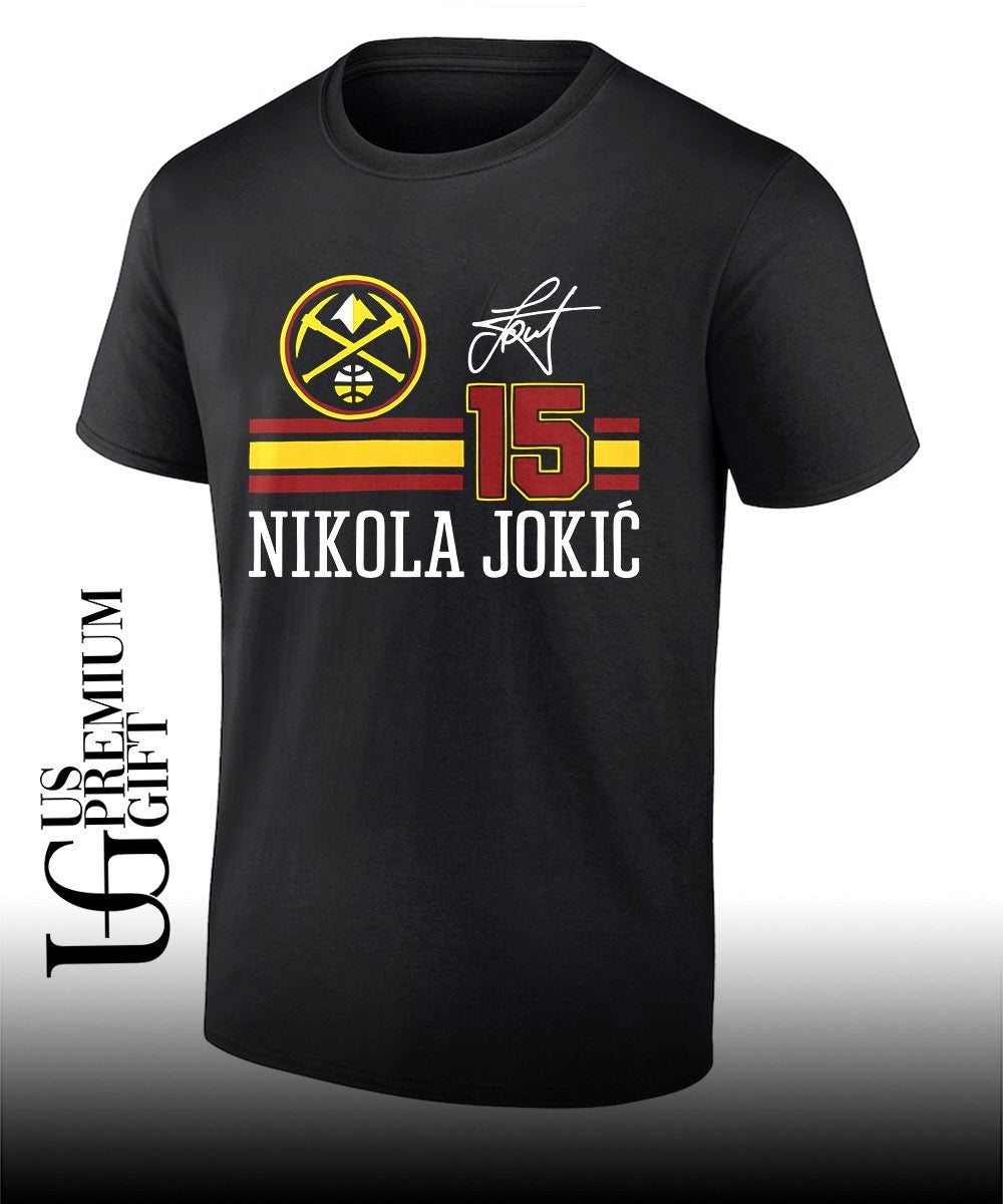 Nikola Jokic 15 player Denver Nuggets NBA signature shirt