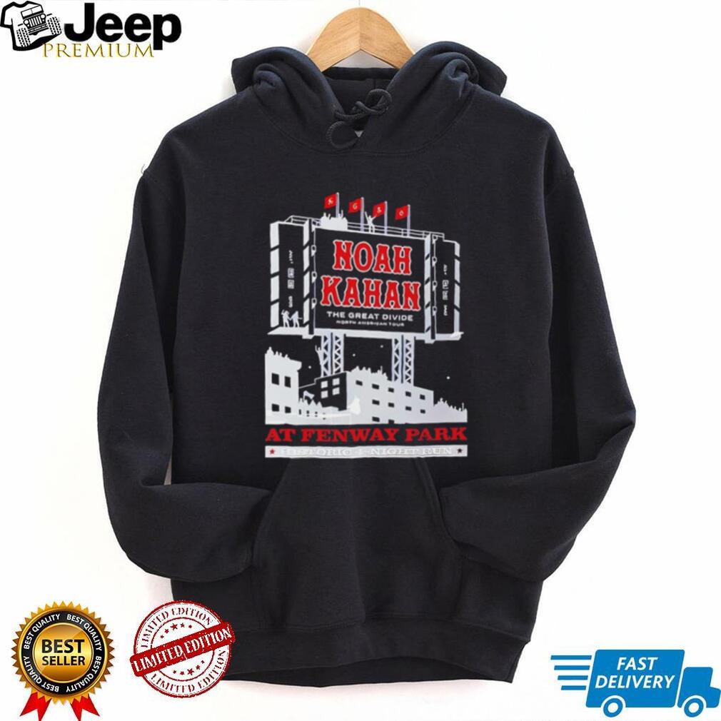 Noah Kahan The Great Divide North American Tour at Fenway Park Historic 4 Night Run shirt