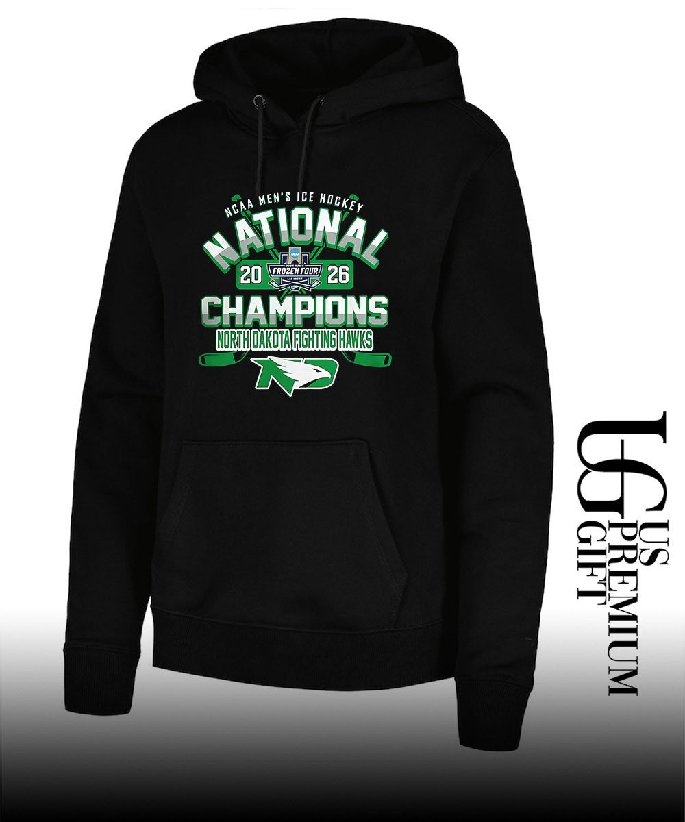 North Dakota Fighting Hawks 2026 Ncaa Frozen Four Men’s Ice Hockey National Champions shirt