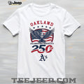 Oakland Athletics Celebrating America’s 250th Anniversary Custom Baseball Jersey T Shirt