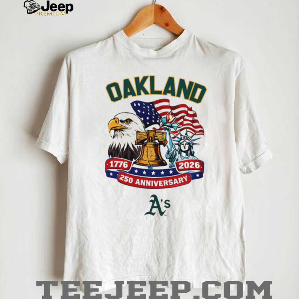 Oakland Athletics Personalized 250th Anniversary USA Pride Baseball Jersey T Shirt